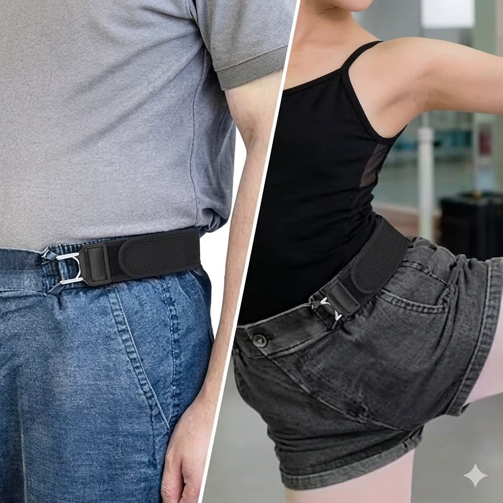 Buckle Free Hook Belt — No Pin, No Pressure, All Day Comfort